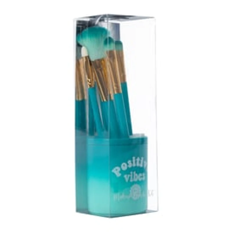 Ombre Makeup Brush Set With Holder 6-Piece