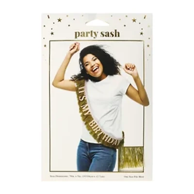 Birthday Party Sash