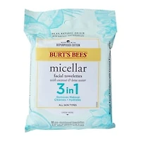 Burt's Bees® Micellar Facial Towelettes 3-in-1 Coconut & Lotus Water 10-Pack