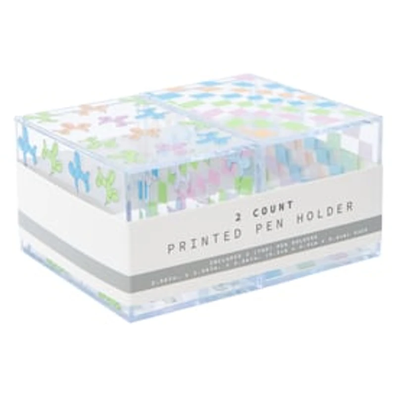 Novelty Printed Pen Holder 2-Count