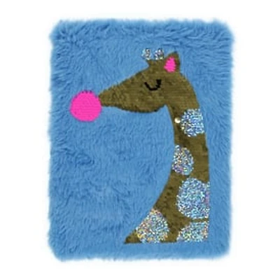 Sequin Cat Plush Journal