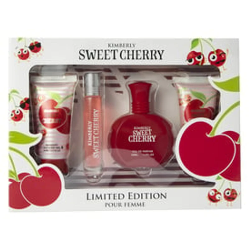 Kimberly Sweet Cherry Limited Edition Bath & Body Set 4-Piece