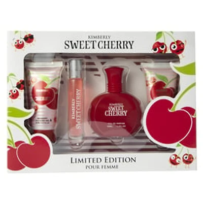 Kimberly Sweet Cherry Limited Edition Bath & Body Set 4-Piece