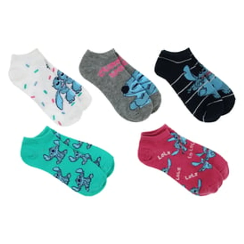 Disney Stitch Ankle Socks 5-Pack