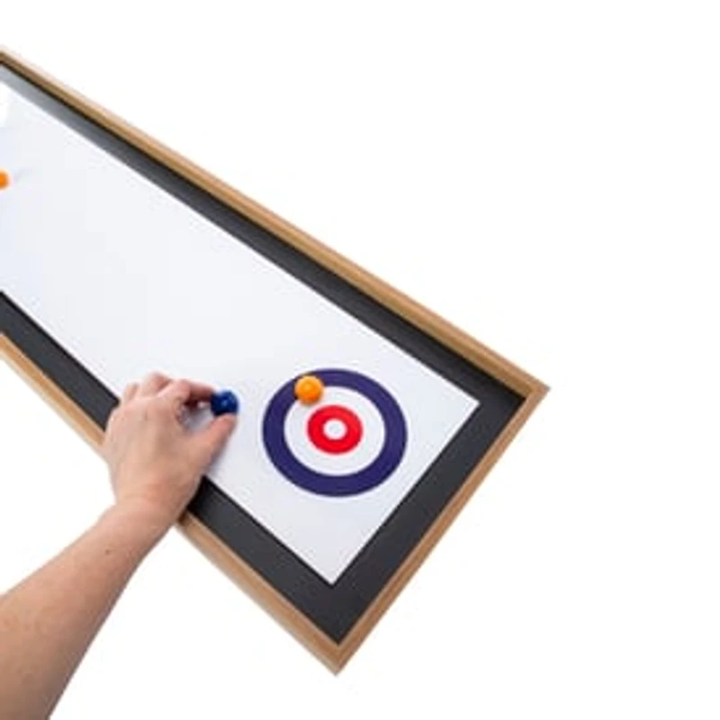 Wooden Tabletop Curling Game 45in x 11.8in