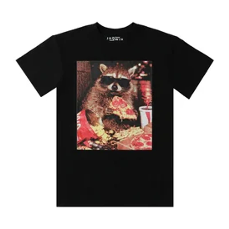 Pizza Raccoon Graphic Tee