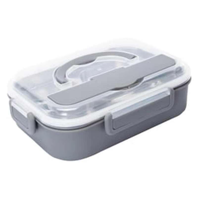 4-Piece Stainless Steel Bento Box 9.5in x 6.7in