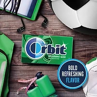 ORBIT Gum Spearmint Sugar Free Chewing Gum, Single Pack, 14 Piece