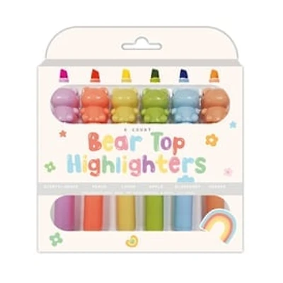 Bear Topper Highlighters 6-Count