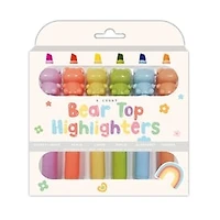 Bear Topper Highlighters 6-Count