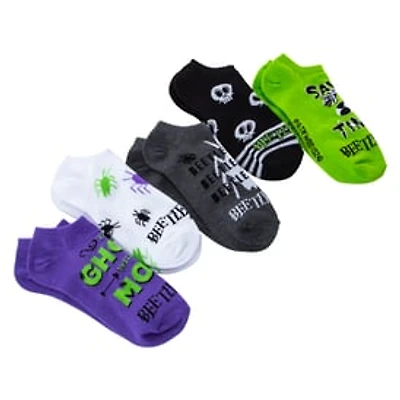 Beetlejuice™ Ladies No-Show Socks 5-Pack