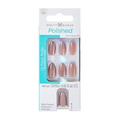 Pretty Woman Polished Faux Nails Set 24-Count