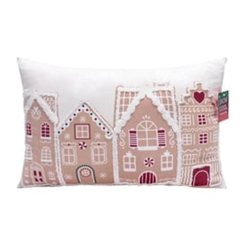 Christmas Gingerbread House Pillow