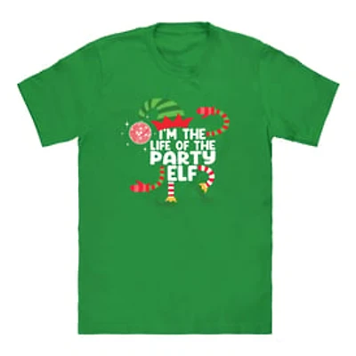 Party Elf Family Christmas Graphic Tee