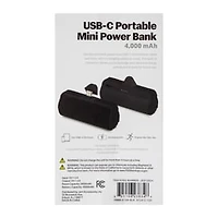 4000 mAh USB-C Portable Mini Power Bank