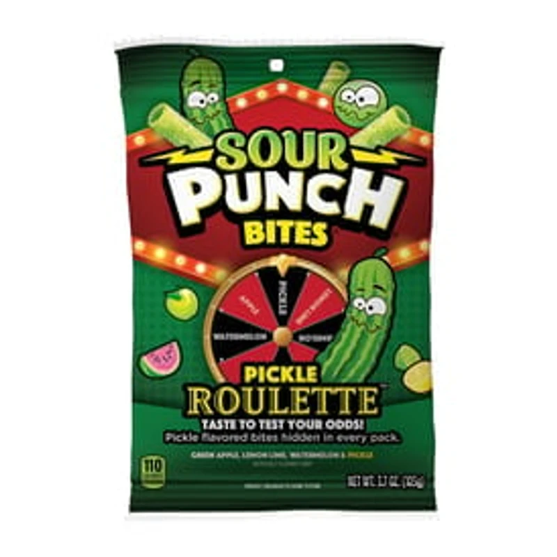 Sour Punch® Bites® Candy 3.7oz - Pickle Roulette™