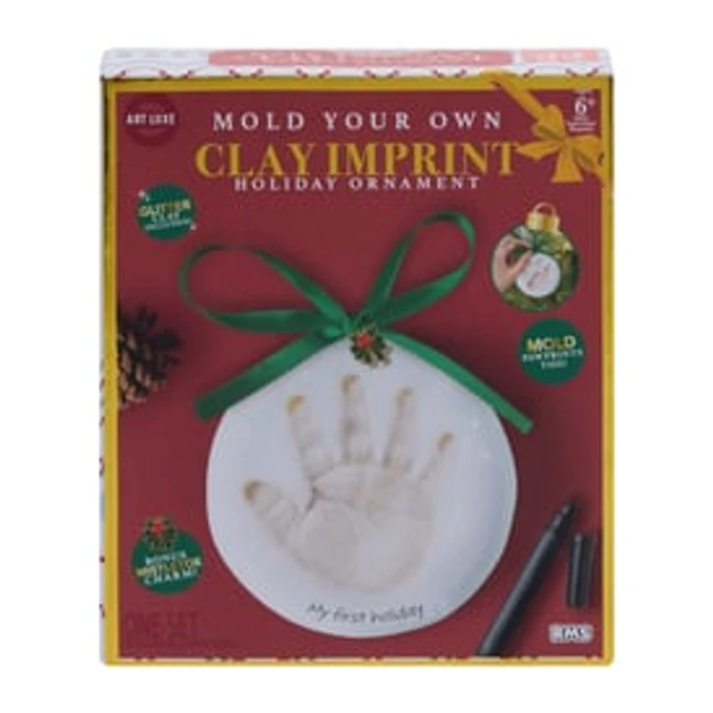 Make Your Own Clay Imprint Holiday Ornament Set