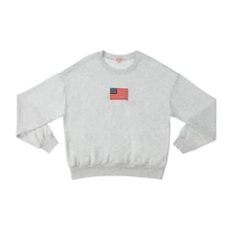 Juniors USA Crew Neck Graphic Sweatshirt
