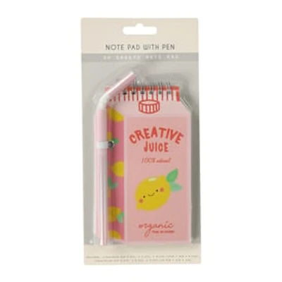 Juice Notepad with Pen