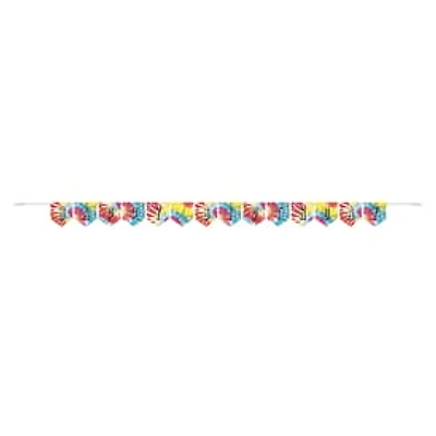 Happy Birthday Tie Dye Banner 8ft