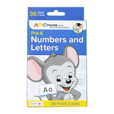 Abcmouse Pre-K Numbers & Letters Flash Cards 36-Count