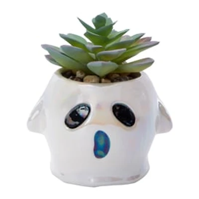 Ghost Faux Succulent
