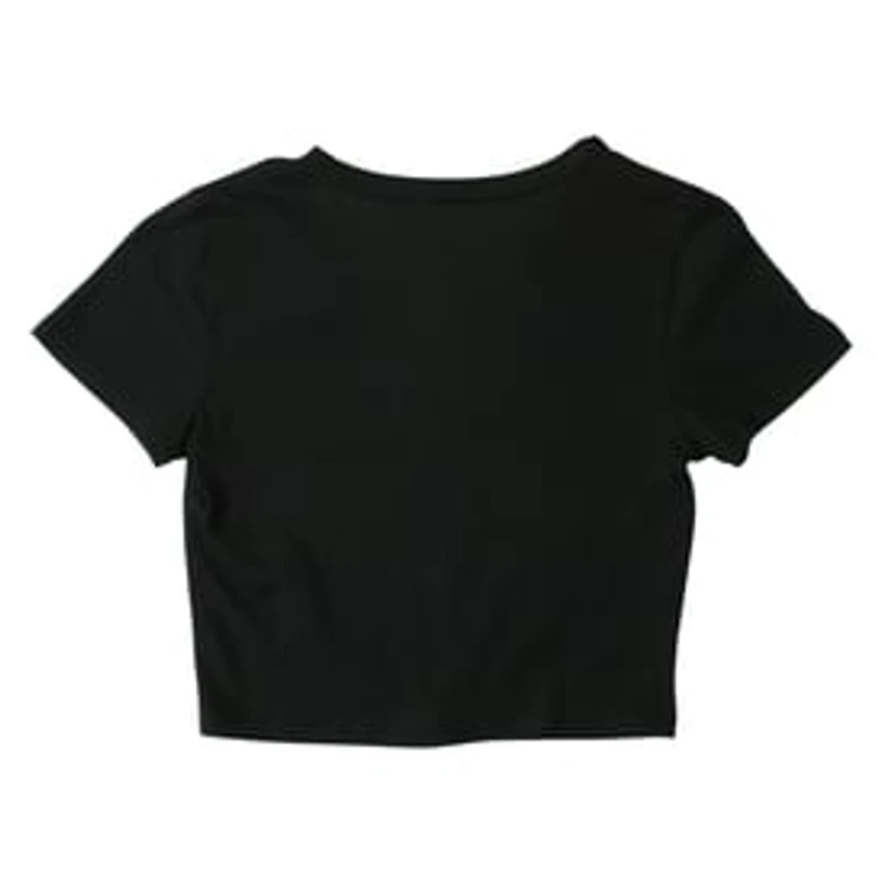Black V-Neck Active Top With Front Knot