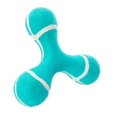 Tri-Flyer Boomerang Dog Toy With Squeaker 6.7in x 6.3in