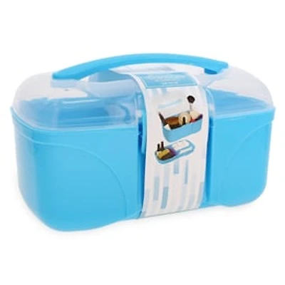 Storage Box With Flip-Top Lid - Blue