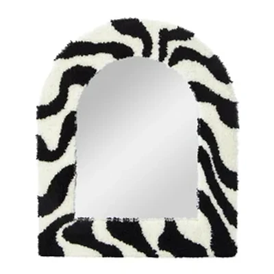 Floral Tufted Mirror 10in x 12in