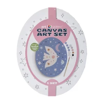 Hanging Oval Canvas Art Set 8in x 10in