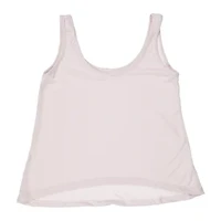 Juniors Pink Hacci Tank Top - Larege
