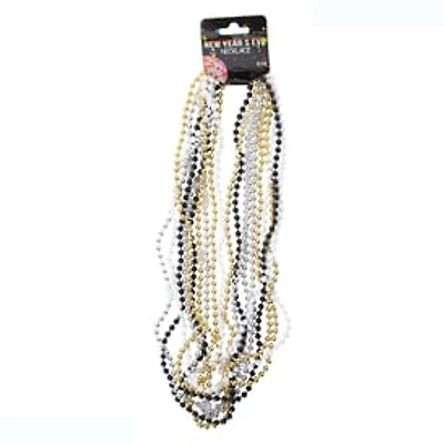 New Year's Party Bead Necklaces 10-Count