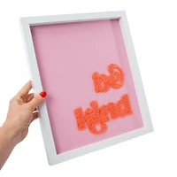 Framed Tufted Wall Art 12in X 14in