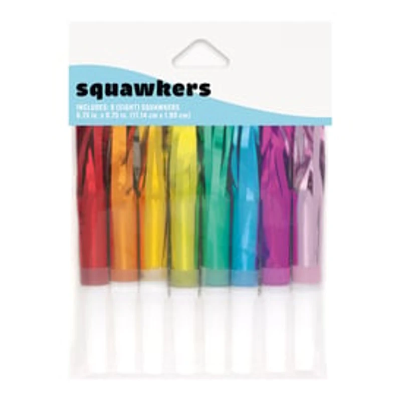 Foil Fringe Squawkers 8-Count