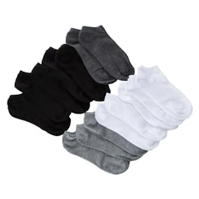 Ladies Solid Low Cut Socks 15-Pack