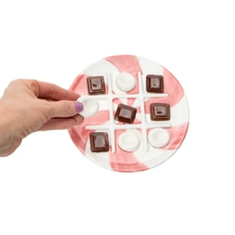 Tic Tac Toe Ceramic Board Game And Pieces
