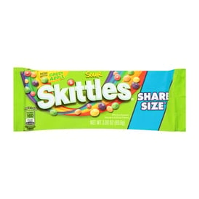 SKITTLES Sour Candy, Share Size, 3.3 oz Bag