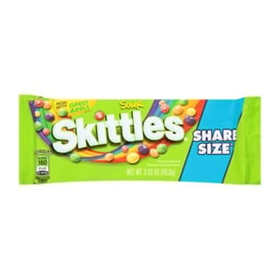 SKITTLES Sour Candy, Share Size, 3.3 oz Bag