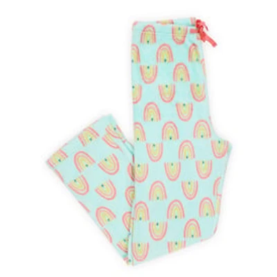 Juniors Plush Lounge Pants - Rainbow Print