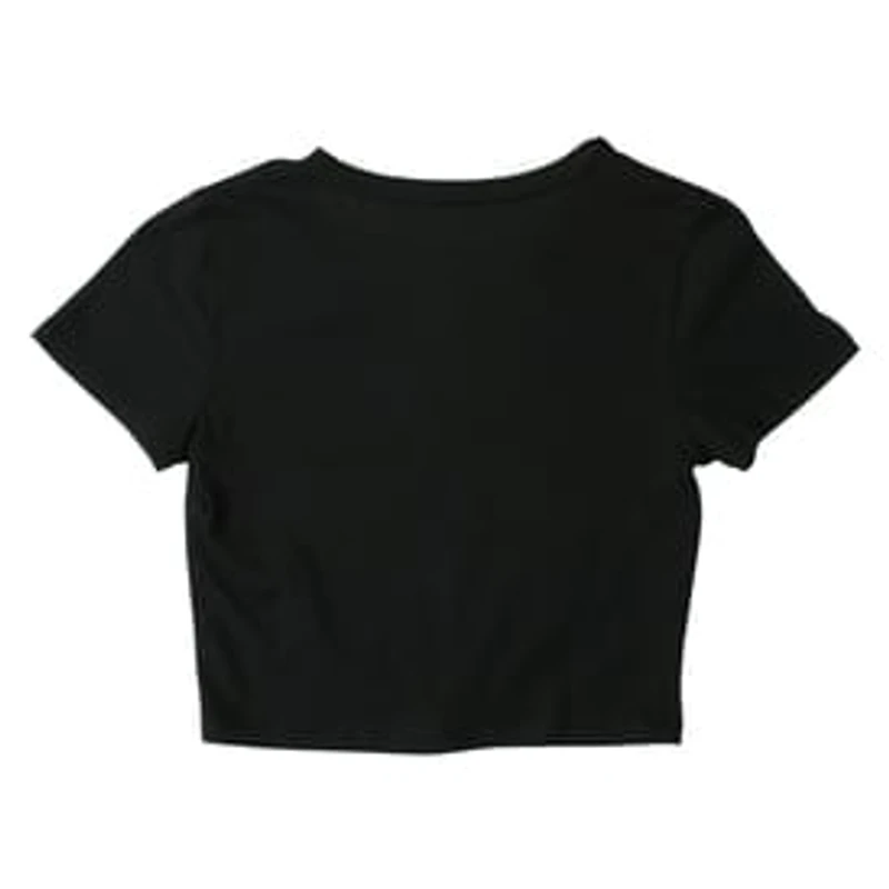 Black V-Neck Active Top With Front Knot
