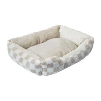 Printed Square Pet Bed For Cats & Dogs