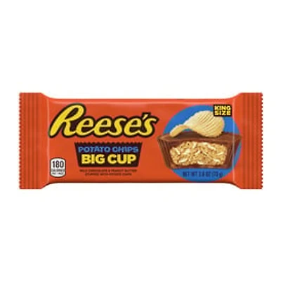 Reese's Big Cup With Potato Chips King Size Peanut Butter Cups 2.6oz