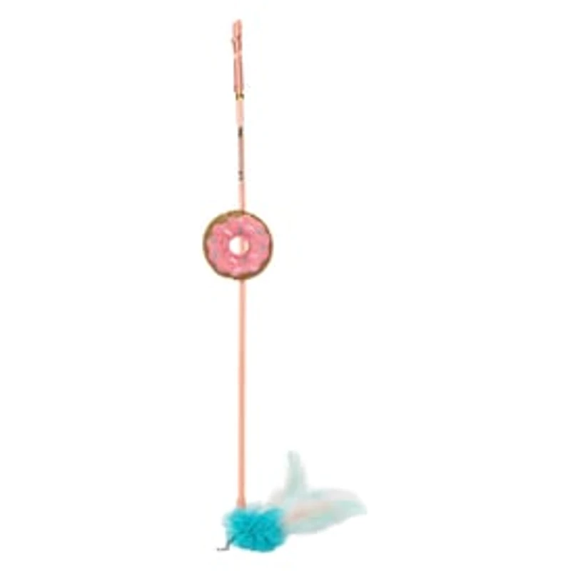 Wand Cat Toy With Donut Teaser 18in
