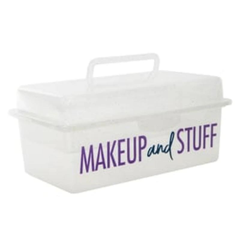 Makeup Organizer Box With Tray 9.6in x 5.6in