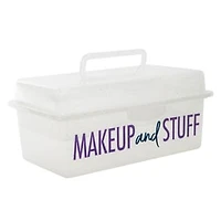 Makeup Organizer Box With Tray 9.6in x 5.6in