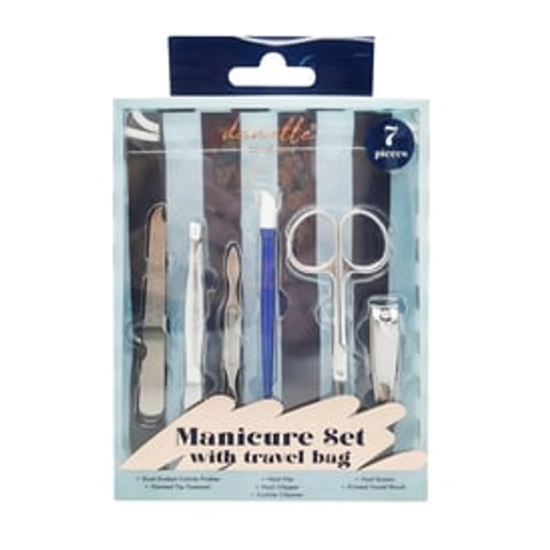 Manicure Set With Travel Bag 7-Piece