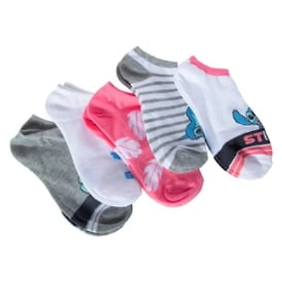 Disney Lilo & Stitch No-Show Socks 5-Pack