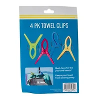 Beach Chair Towel Clips 4-Count