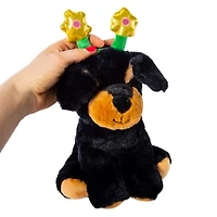 Puppy Stuffed Animal With Headband 8in